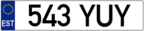 Trailer License Plate